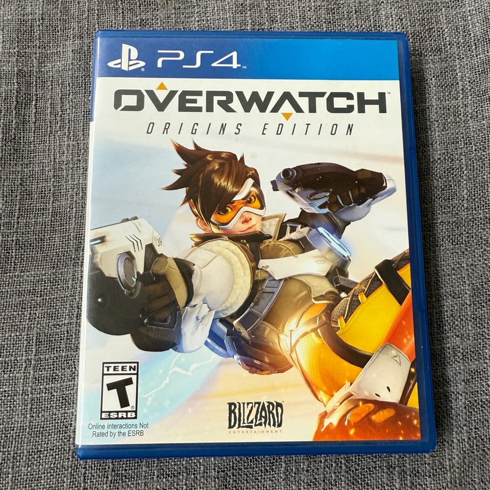 PS4 Overwatch Origins Edition Video Game Complete with Manual Anime Sci-Fi Space